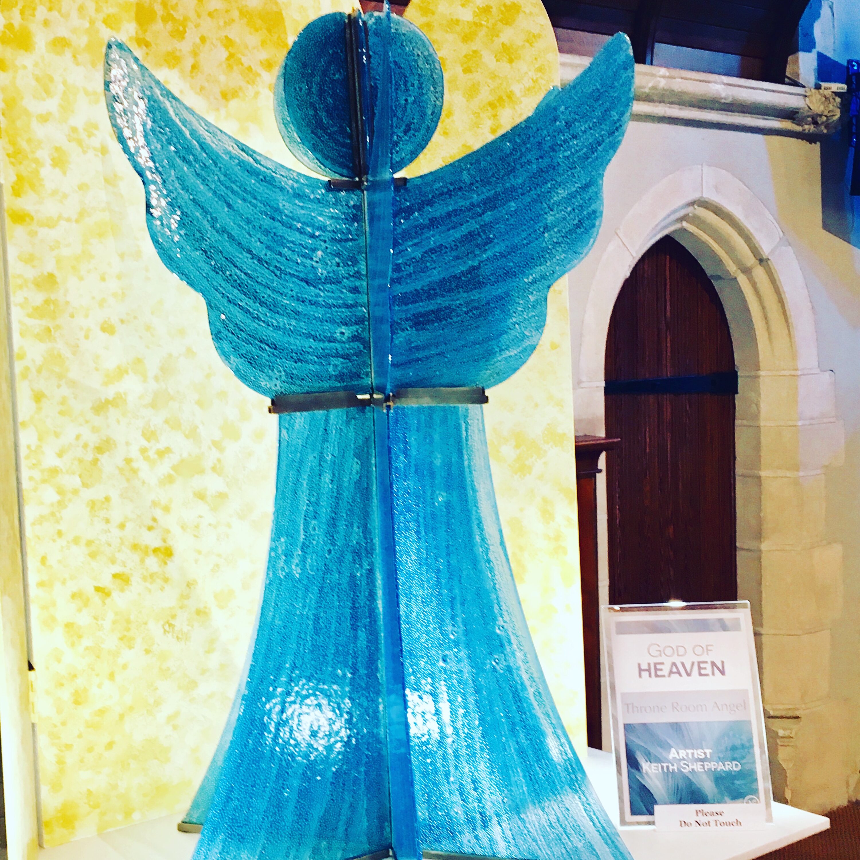 Angels Among Us glass sculpture hand made in Ireland by Keith Sheppard Glassware, County Armagh, Northern Ireland